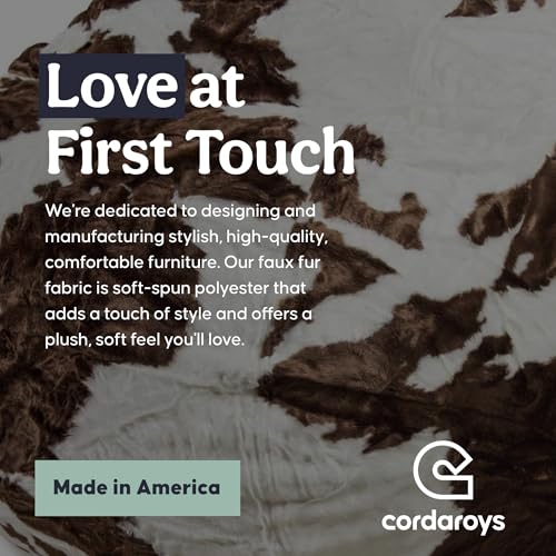 CordaRoy's Queen Faux Fur Bean Bag