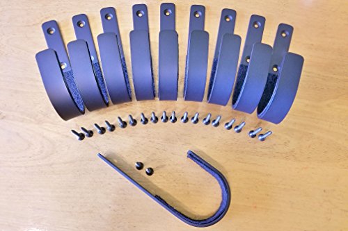 VERDICT BRACKETS 5 Gun KIT / (5 Pair Value Pack) - Gun Rack Shotgun Hooks Rifle Hangers Gun Hooks, Wall Mount Gun Safe Storage Heavy Duty Gun Hooks, Black, Mounting Screws & Instructions Included