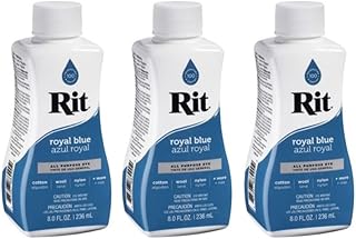 Rit Dye Liquid Dye, 8 fl oz, Royal Blue, 3-Pack