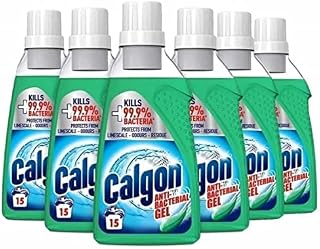 Calgon 3-in-1 Antibacterial Washing Machine Water Softener Gel - 6 Bottles x 750 ml (4.5L)