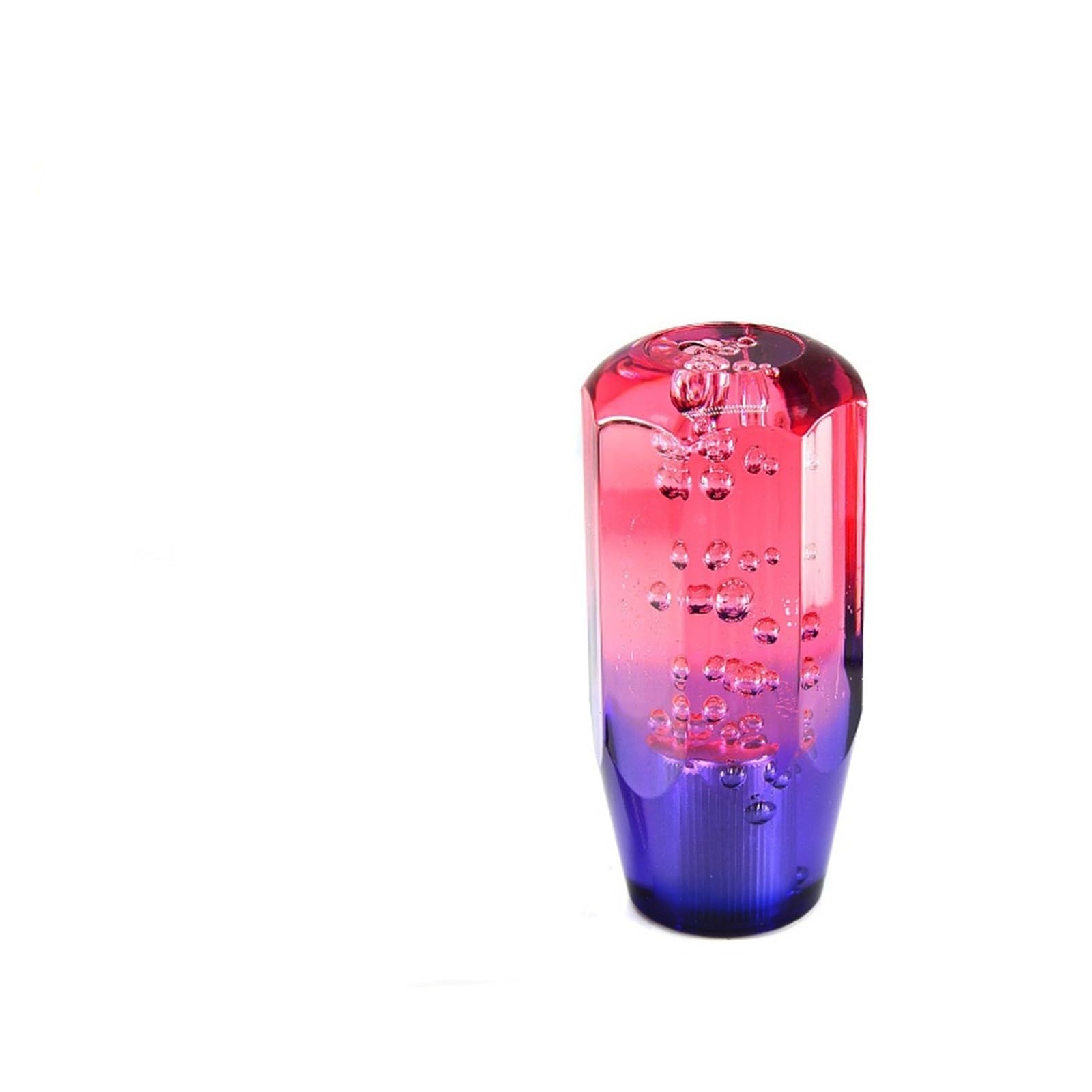 Rbevcrr Car Shift Lever Knob Universal 10cm 15cm Car Manual Shift Knob Gear Stick Crystal Transparent Bubble Purple Blue Throw Shifter Stick Shifter Pen(10cm Pink Purple)