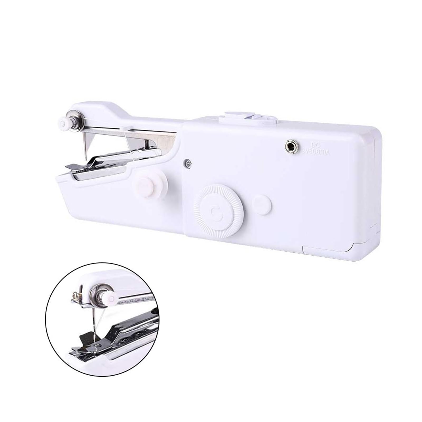 Mini Macchina Da Cucire A Mano Portatile Correzione Rapida Pratico Punto Dritto Cucito Tessuti For Vestiti Strumento Elettrico Fai Te For La Casa