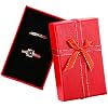 Pangda 12 Pieces Cardboard Ring Gift Box Jewelry Boxes Package Case for Necklace Earring Gift, Random Color