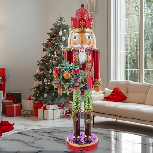 Kurt Adler 15-inch Wooden Sugar Frost Nutcracker - Thumbnail 2