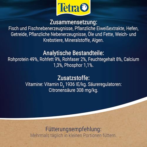 Tetra Crusta Menu - 4in1 Futter mit Sticks, Pellets, Wafern und Granules für Garnelen und Krebse, für eine abwechslungsreiche Ernährung, 100 ml Dose (1er Pack)