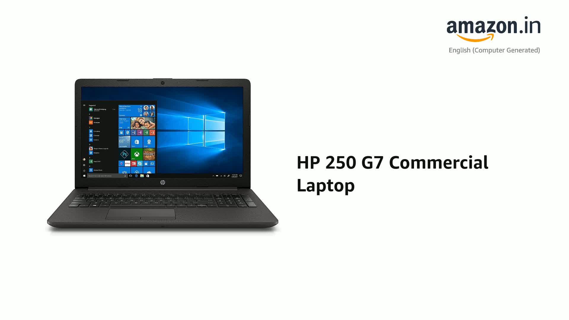 HP 250 G7 Commercial Laptop 15.6 inch (39.6 cm) 10th Gen Intel 