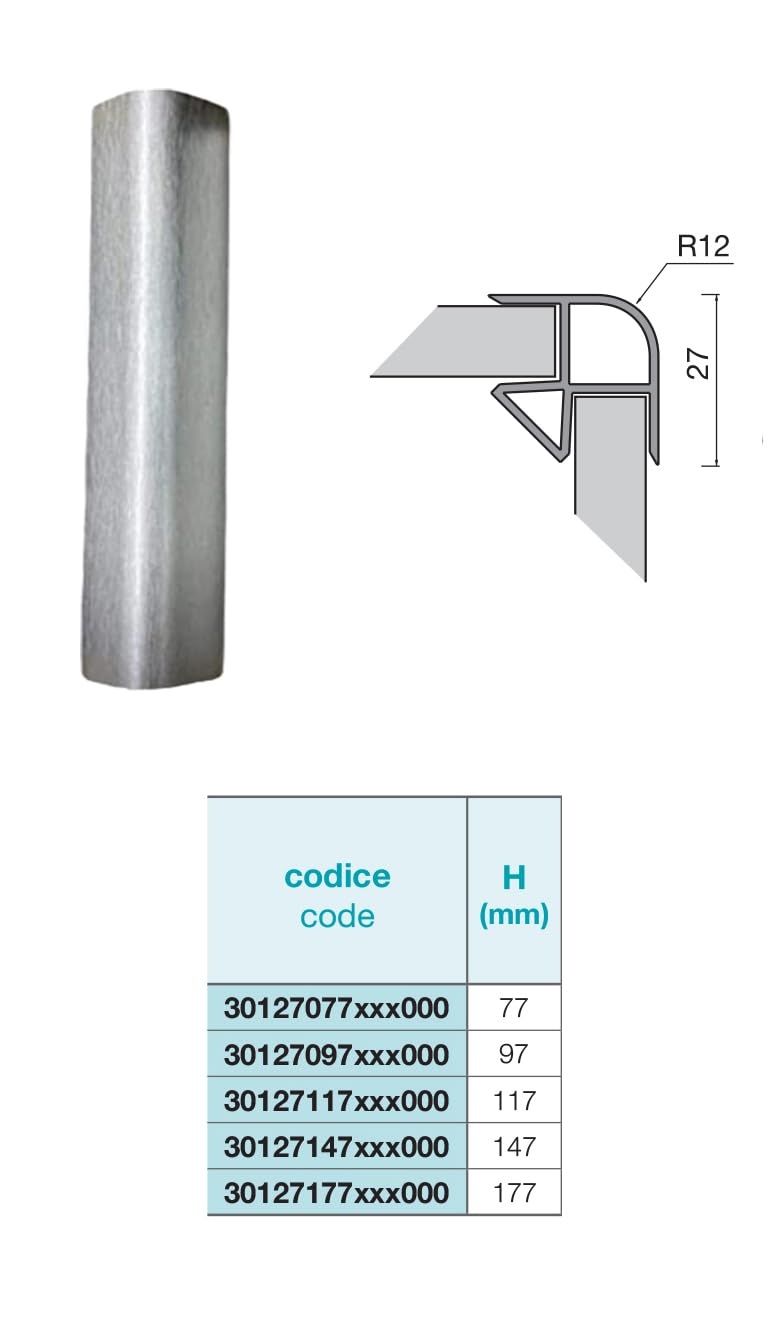 AERREGI KIT ZOCCOLO PER CUCINA BATTISCOPA ALTEZZA 10, 12 E 15 CENTIMETRI | ZOCCOLI IN ACCIAIO INOX 5 METRI CON ACCESSORI PER UNIONE E KIT GANCI | KIT ZOCCOLATURA ANODIZZATO SATINATO (H150 mm)