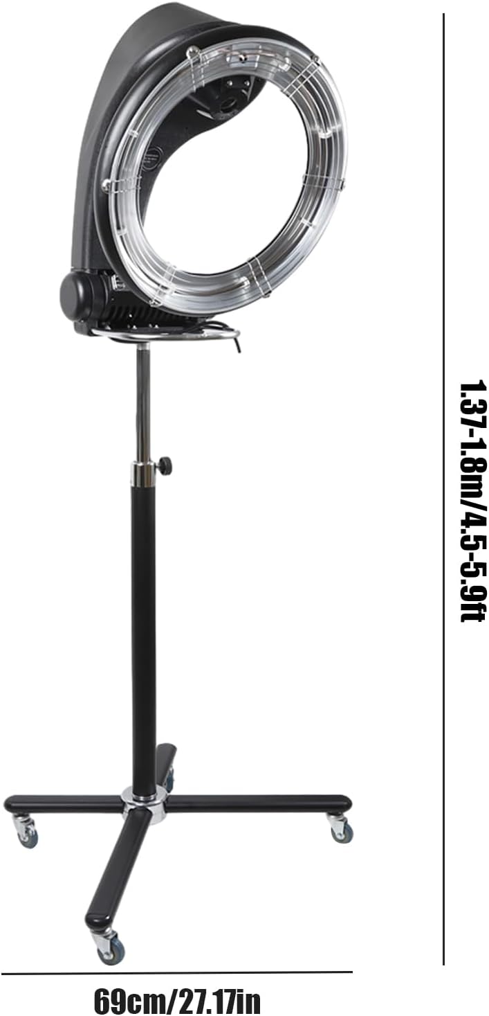 3 in 1 Hair Dryer Professional Orbiting Infrared Hair Dryer Color Processor Salon Drying Perming Machine 6 Modes Perm Coloring Hot Oil Treatment Semi-Colored Dry & Manual 1000W