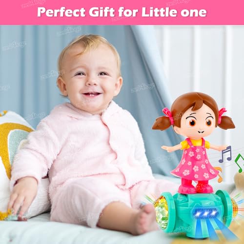 Image of Zest 4 Toyz Musical Toy for Kids with Mist Spray 360 Rotating Dancing Doll for Girls Battery Operated Light & Sound Toy Bump and Go Activity Play Toys for Kids Birthday Gift for Girls & Boys