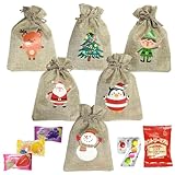 クリスマス お菓子 巾着 詰め合わせ 個包装 プチギフト 6袋セット プレゼント