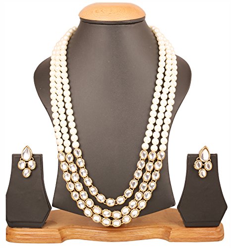 Image of Touchstone Indian Colorful Delicate Desire Traditional Exclusive Designer Jewellery Pendant Sets for Women