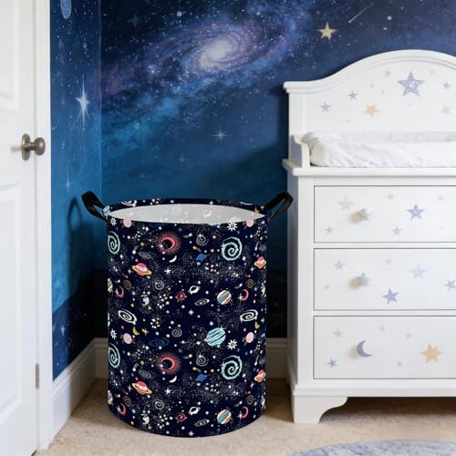 Image of Moon Laundry hamper,Kids Laundry Basket,Baby Nursery Hamper,Waterproof foldable laundry basket for boys and girls,toy storage box,Kid Room Decor(Moon)