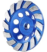 SALI 4.5 Inch Concrete Grinding Wheels 14 Turbo Diamond Segments 5/8-11 Arbor Diamond Grinding Wh...