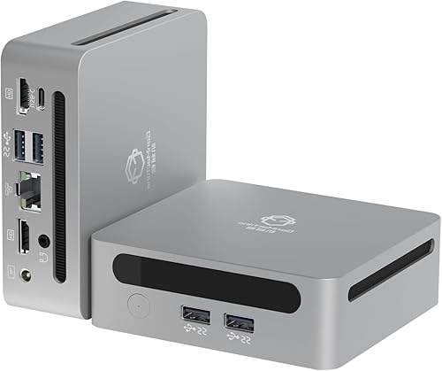 Mini PC para juegos Intel Core i5-1235U (hasta 4.4 GHZ), mini PC con Windows 11 Pro 16 GB de RAM, uso como cine en casa, estación de trabajo,