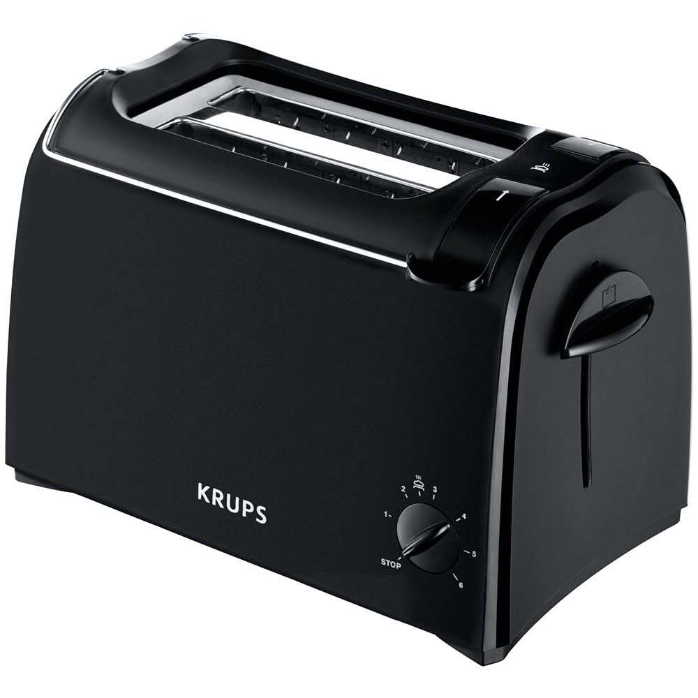 Krups Toaster Pro Aroma KH1518 | Krümelschublade | 6 Bräunungsstufen | Hebe-Funktion | 2 Schlitze für 2 Scheiben | 700 W: Tests, Infos & Preisvergleich