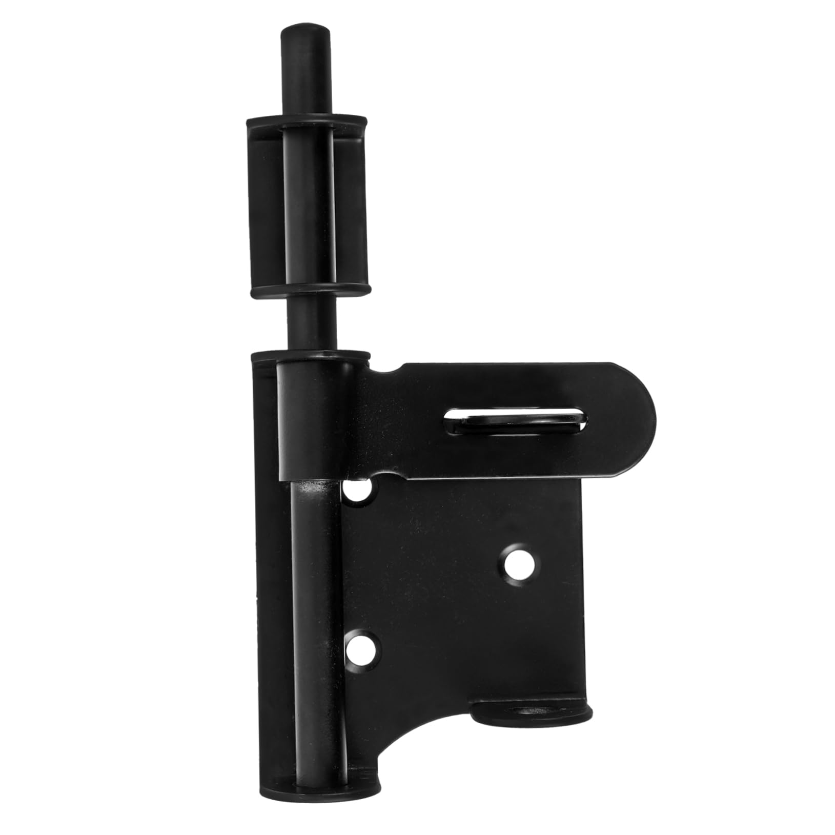 TOPBATHY 5 Pezzi Chiusura a vista del bullone della porta cancello inossidabile cromo con serratura porta lucchetto porta serratura di sicurezza per porta scorrevole fermo della porta Black