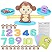 Caredy Giocattoli educativi, Monkey Balance Giocattoli educativi per Bambini, Sviluppo Fisico per Bambini Sviluppo intellettuale da 3 Anni in su(Monkey Brown)