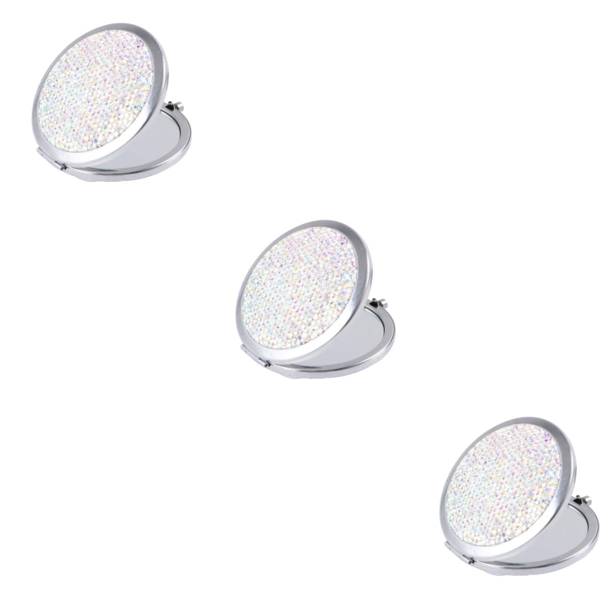 Miroir de voyage pour femmes et filles : lot de 3 miroirs de poche pliables idée cadeau