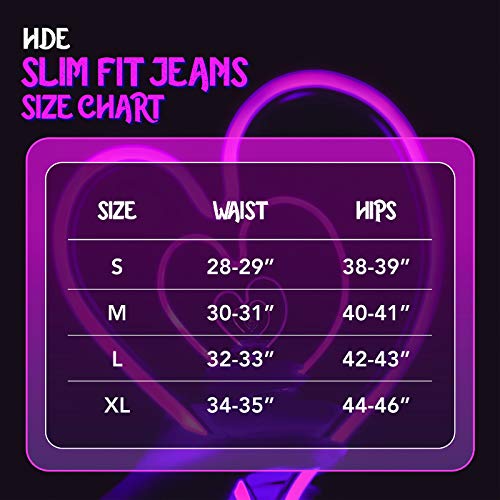 HDE Women's Mid-Rise Stretchy Denim Slim Fit Skinny Jeans3