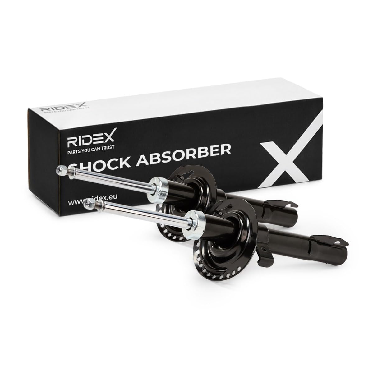RIDEX 2x Amortisseur Avant 2x Jeu, Pression de gaz Compatible avec RENAULT Scénic 2 JM Grand Scénic 2 JM, JM0/1