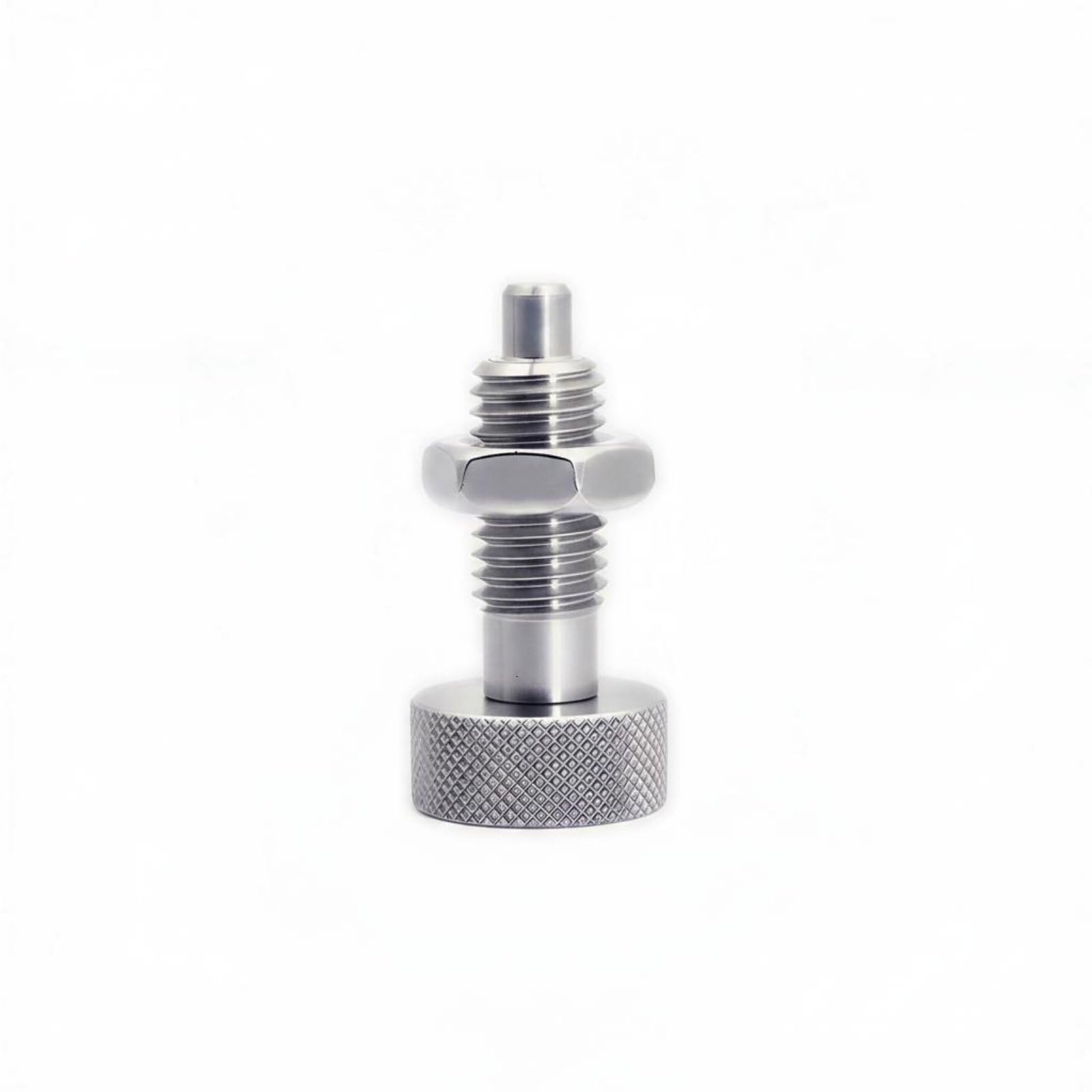 Stainless Steel Self-Locking Indexing Plunger Anti-Corrosion Coil Loaded Plunger Plunger Precision Machined Knurled Head Indexing Plunger Wear-Resistant, M10x1.5-5, Stainless Reset-image-31