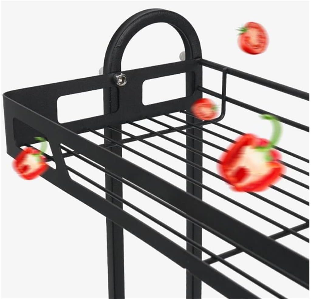 Escurreplatos Estante para platos Estante para platos de metal de 2 niveles Suministros de cocina Estante para especias Cuchillo multifuncional Estante para almacenamiento de platos Estante para taz