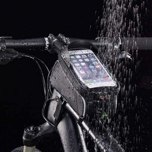 ZIGLY Bicycle Phone Front Frame Bag, Waterproof Bicycle Phone Mount Bag Phone Case Holder Cycling Top Tube Frame Bag 1