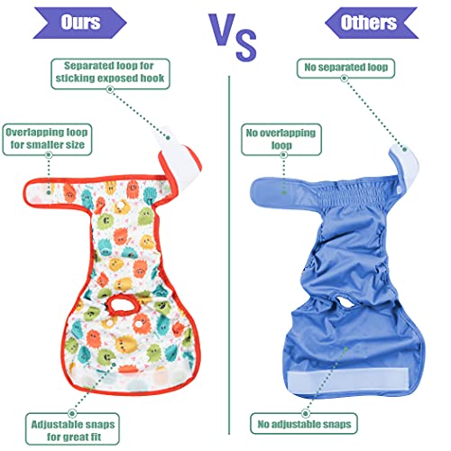 Image of wegreeco Washable Female Dog Diapers (Pack of 3)