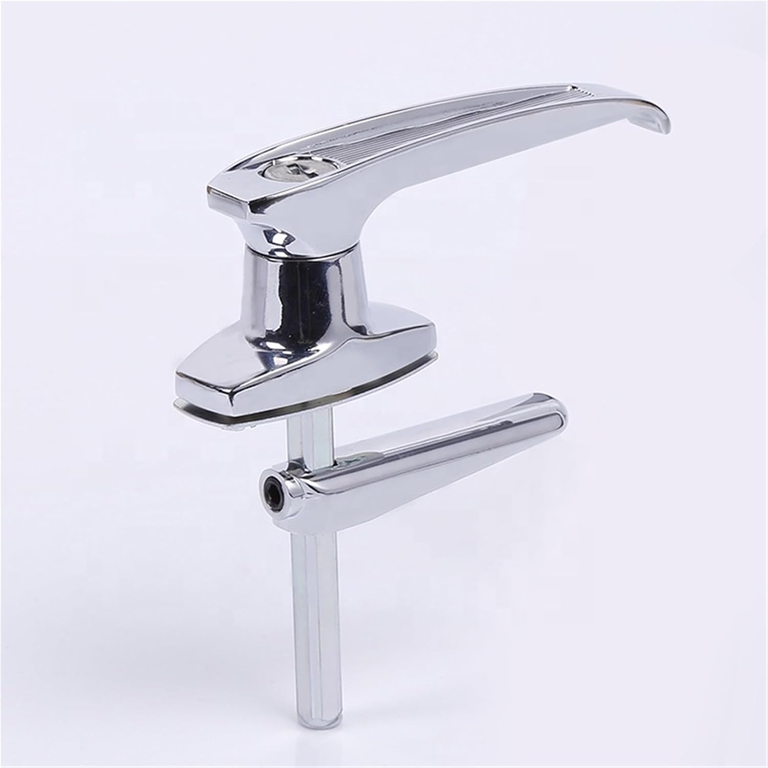 MS3009-1/ FS2343 Cabinet Safe Box Thumb Zinc Alloy Bright Chrome Cylinder Handle with Locks 1Pcs