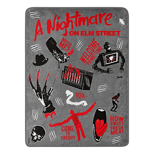 Northwest Nightmare on Elm Street Micro Raschel Couverture 116,8 x 152,4 cm