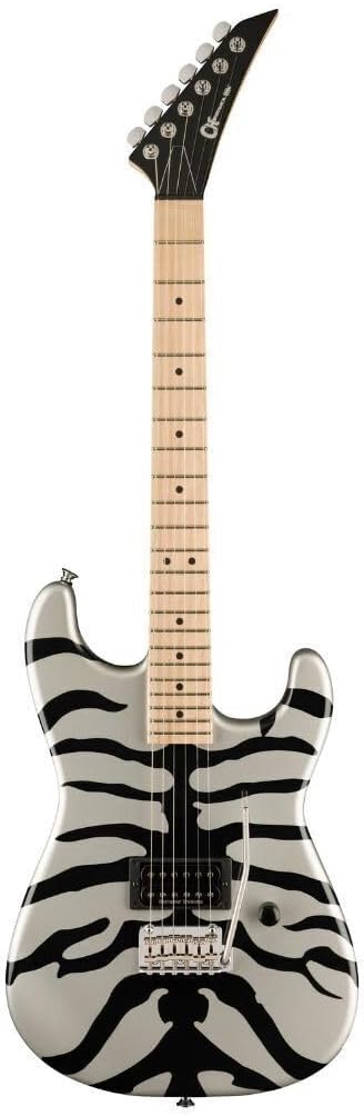 Super-Stock SD1 H 2PT M Electric Guitar - Silver Bengal