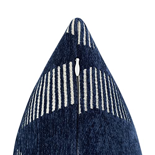 Romandeco Jacquard Chenille Textured Chevron Decorative Throw Pillow Covers For Couch/Sofa/Bedroom, 2 Pack, 18X18 Inch (45Cm) #TOP3