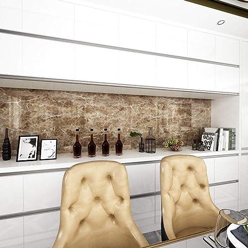 Image of KASHIVAL Clear Wall Protector, Self Adhesive Removable Contact Paper, Plastic Stickers For Office From Trash, Chair Back, Wallpaper, Door Scratch (Size : 60*200 Cm, Peanut Marble A3160 Cms)