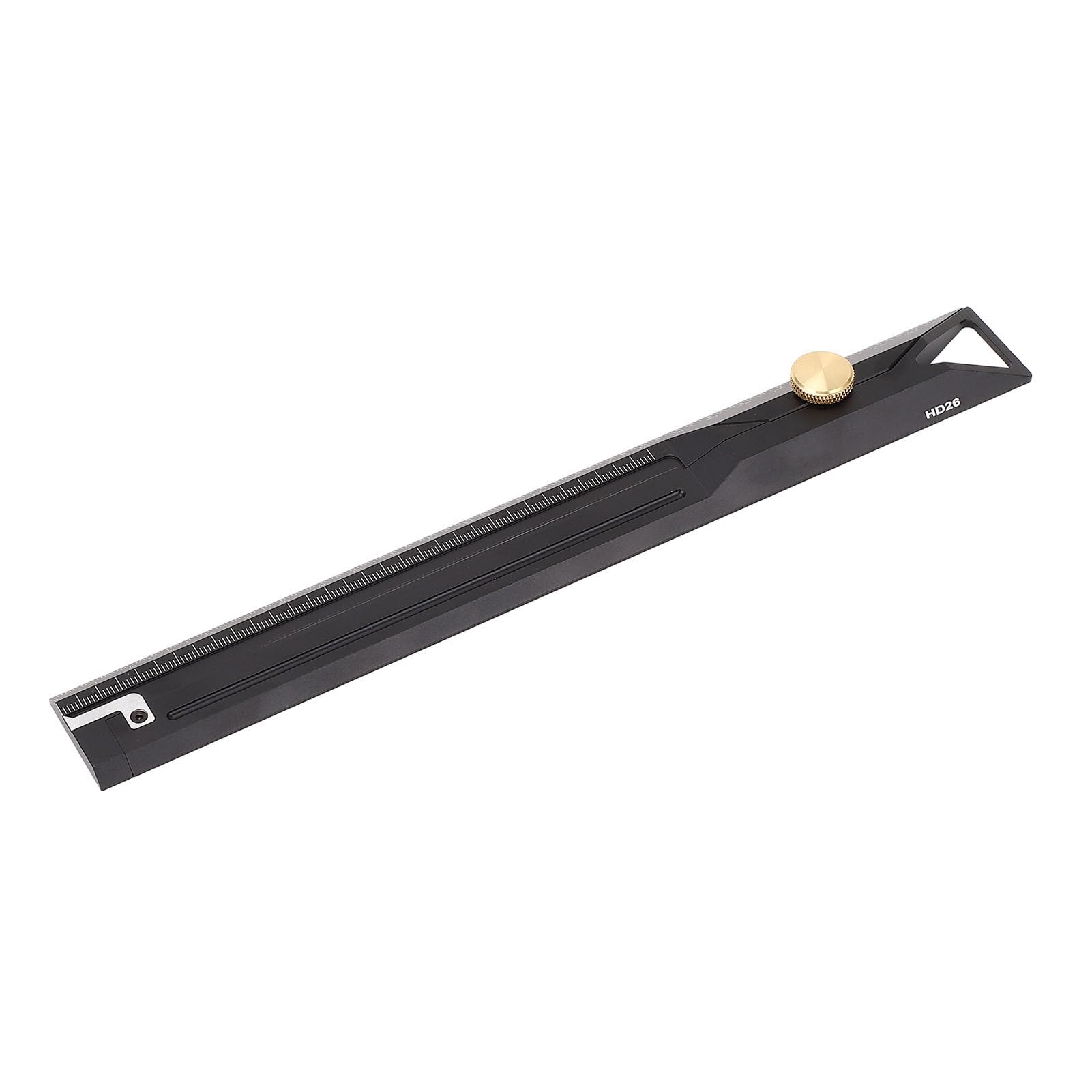 Woodworking Ruler in alluminio in lega di marcatura multifunzionale Scriber 250 mm lunghezza 150 mm Diametro esterno Strumento di misurazione per progetti di lavorazione del legno