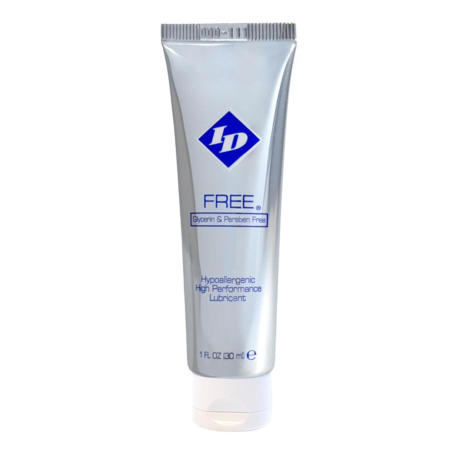 ID Free 1 Fl Oz Travel Tube Water Based Personal Lubricant Glycerin Free and Paraben Free Hypoallergenic Lube
