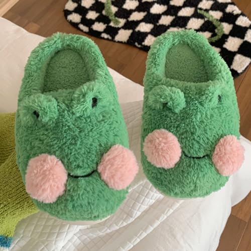 YJEUS Women's fuzzy memory foam slippers Women's cute animal slippers Indoor and outdoor plush slippers Bedroom slippers Home shoes Fluffy Anti-slip Cloud Slide Slipper2