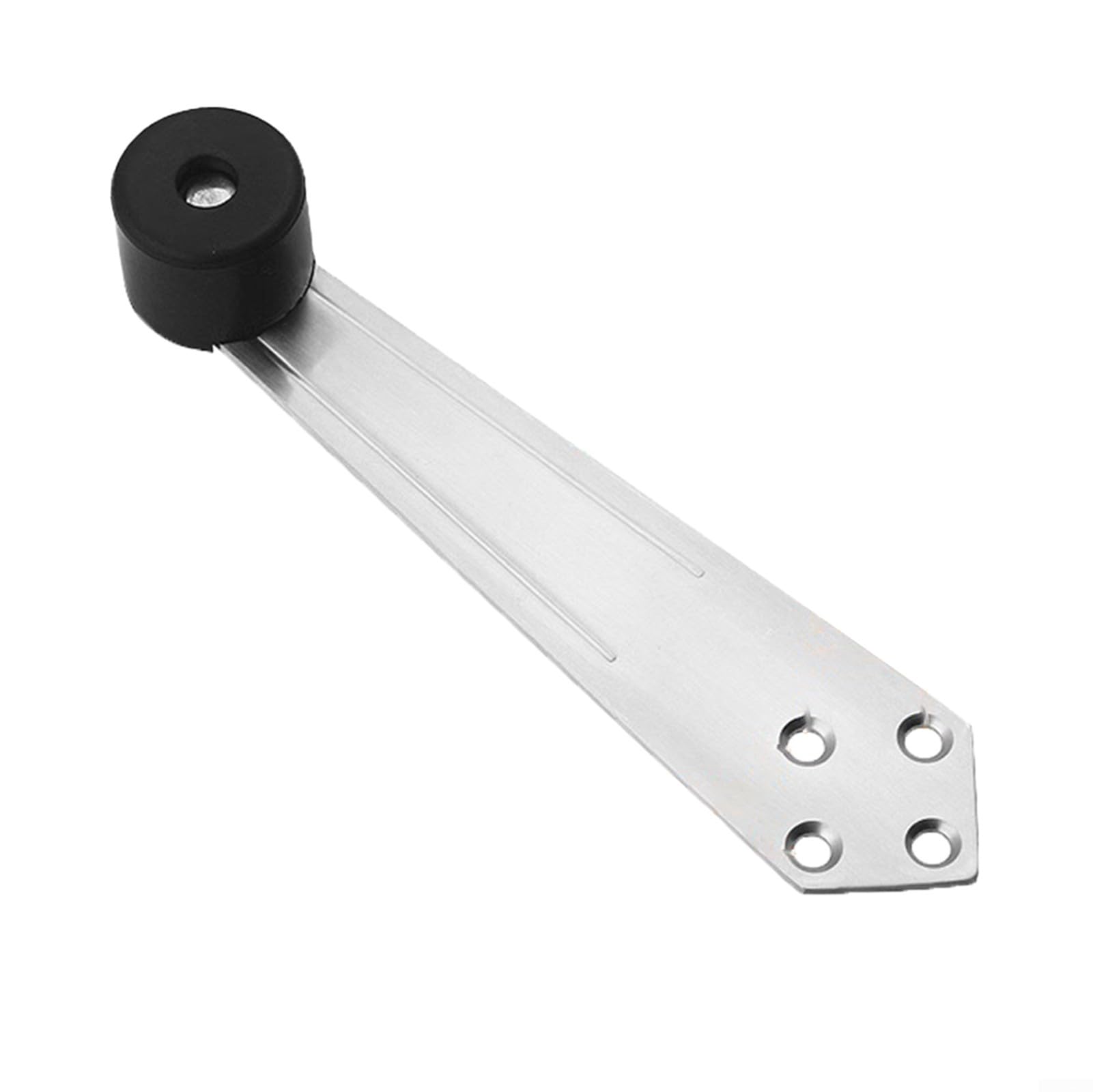 Over Head Door Stop, 90 Degree Furniture Overhead Door Stops Stainless Steel Door Stopper Wall Mount Door Holder Stop(Silver)