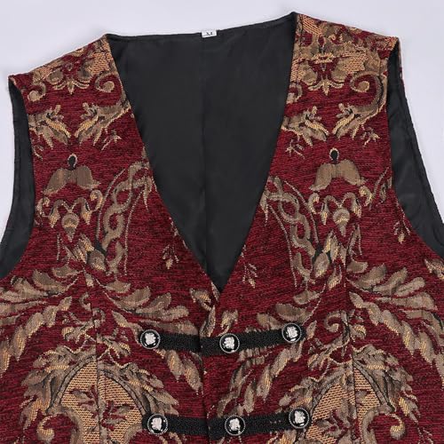 Chaleco steampunk hombre retro gótico con ajuste slim fit de sastrería 7