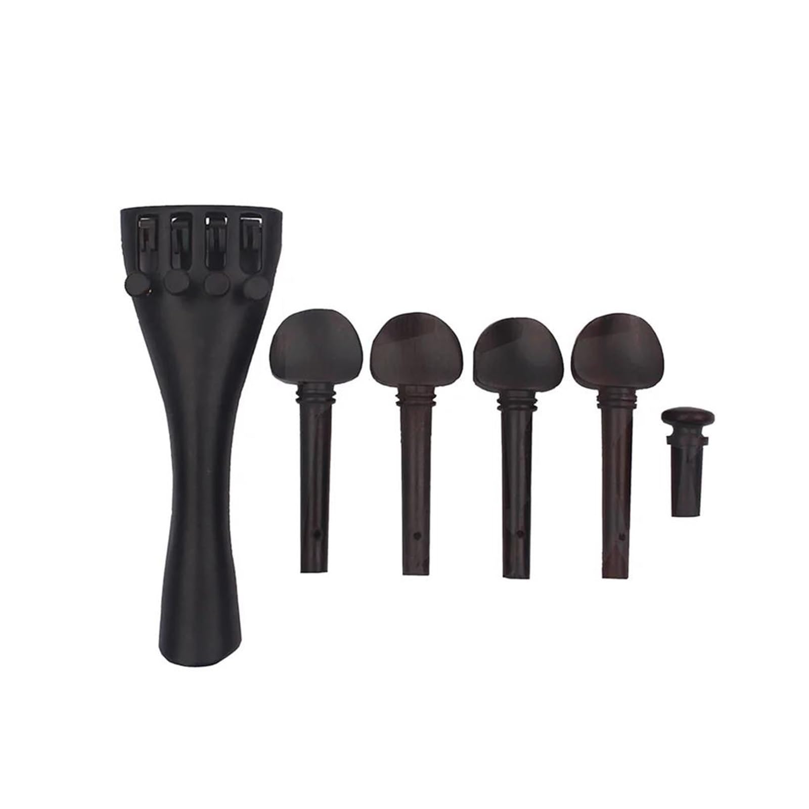 Kit Accessori Violino Set Di 4 Cordiere Per Violino In Lega Di Alluminio Con Accordatori Fini Integrati Piroli In Ebano E Altro Ancora