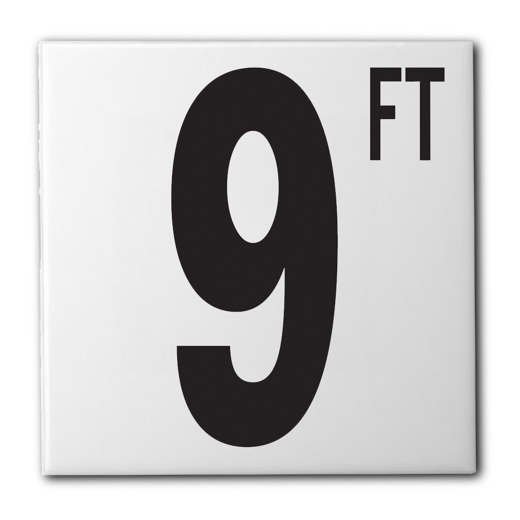 Ceramic Swimming Pool Waterline Depth Marker 