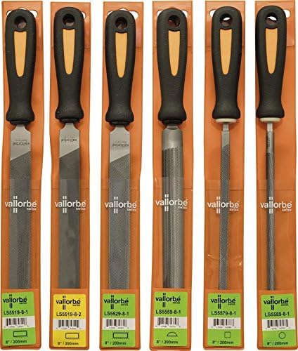 Engineers File Set - 6 Piece - 8 Inch Swiss Files