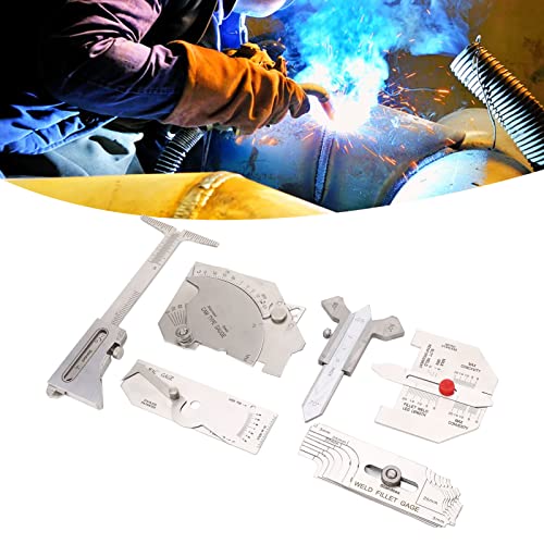 Set de 6 Medidores de Soldadura de Filete Acero Inoxidable miniatura 5