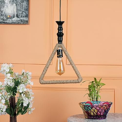 Image of DECOHOME Beautiful Electric Lamp Hand Made Carved Hanging Lalten for Home Decor