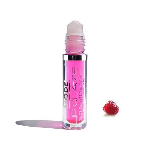 MODE Lip Glaze - Brillo de labios saborizado delicioso sabor a frambuesa, brillo nutritivo dulce y húmedo, hidratante, aceites naturales hidratantes