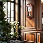 AYRELY® 25IN Grandfather Vintage Wall Clock with Pendulum and Chime, Hour/Quarter-Hour Chime, Rubberwood Frame, Large Vintage Wall Clock for Living Room,Home Decor Gift - Image 5