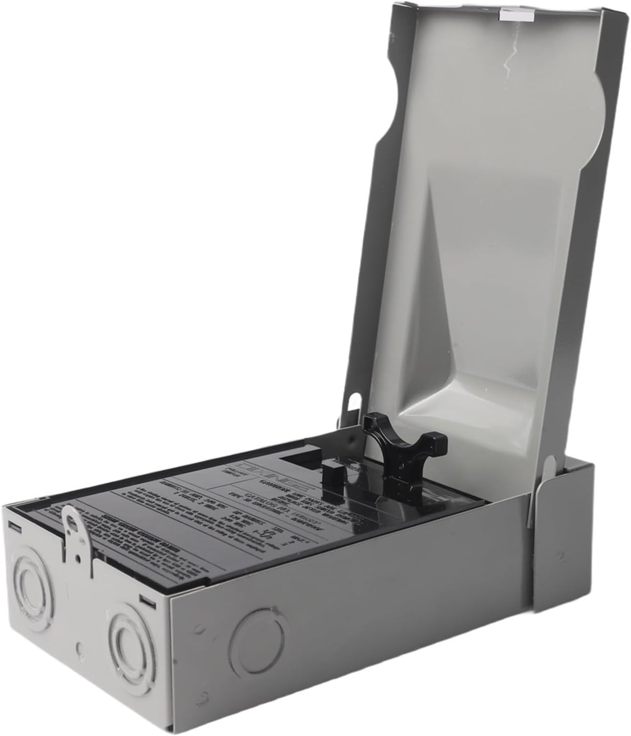 30 Amp Outdoor AC Disconnect Switch with Pull-Out Handle 120/240V Single Phase 2-Pole Weatherproof Galvanized Steel Enclosure for Air Conditioning Systems
