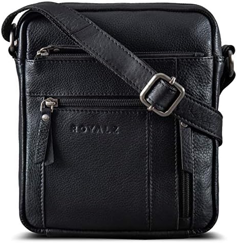 ROYALZ Borsello Uomo In Pelle Vintage 'Dallas' - Borsa A Tracolla Piccola Per Uomo - Vera Pelle - Foto 4