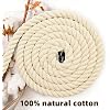 Amazon.com: SINYLOO Natural White Cotton Rope 1 inch × 20 feet Tug of ...