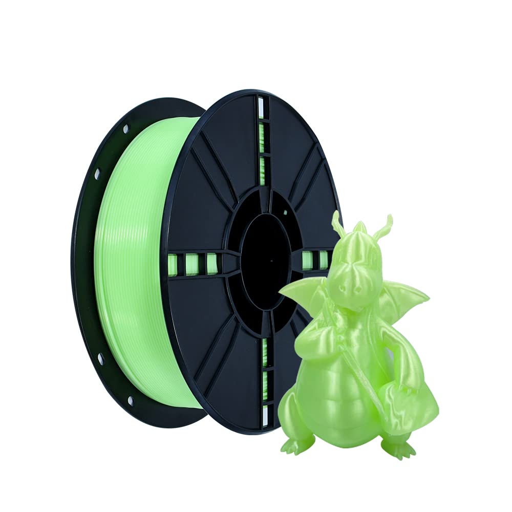 iBOSS PLA Plus (PLA+) 3D Printer Filament 1.75mm, 1kg (2.2lbs) Transparent Green, Polylactic Acid, 1000g