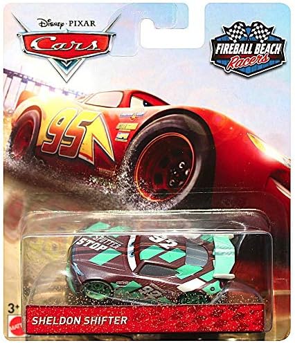 Sheldon Shifter Fireball Beach Racer Disney Cars 3 Diecast 1:55 Scale